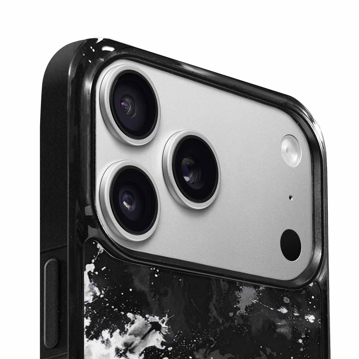 iPhone 17 Pro Case — Tie Dye Acid Wash Black Tie, Custom Print Case Cover