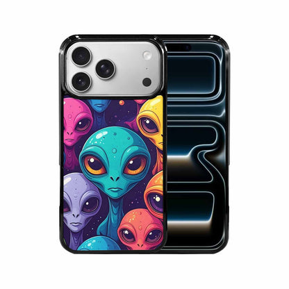 iPhone 17 Pro Max Case — Alien Ufo Cartoon Art Alien Scifi, Custom Art Phone Cover