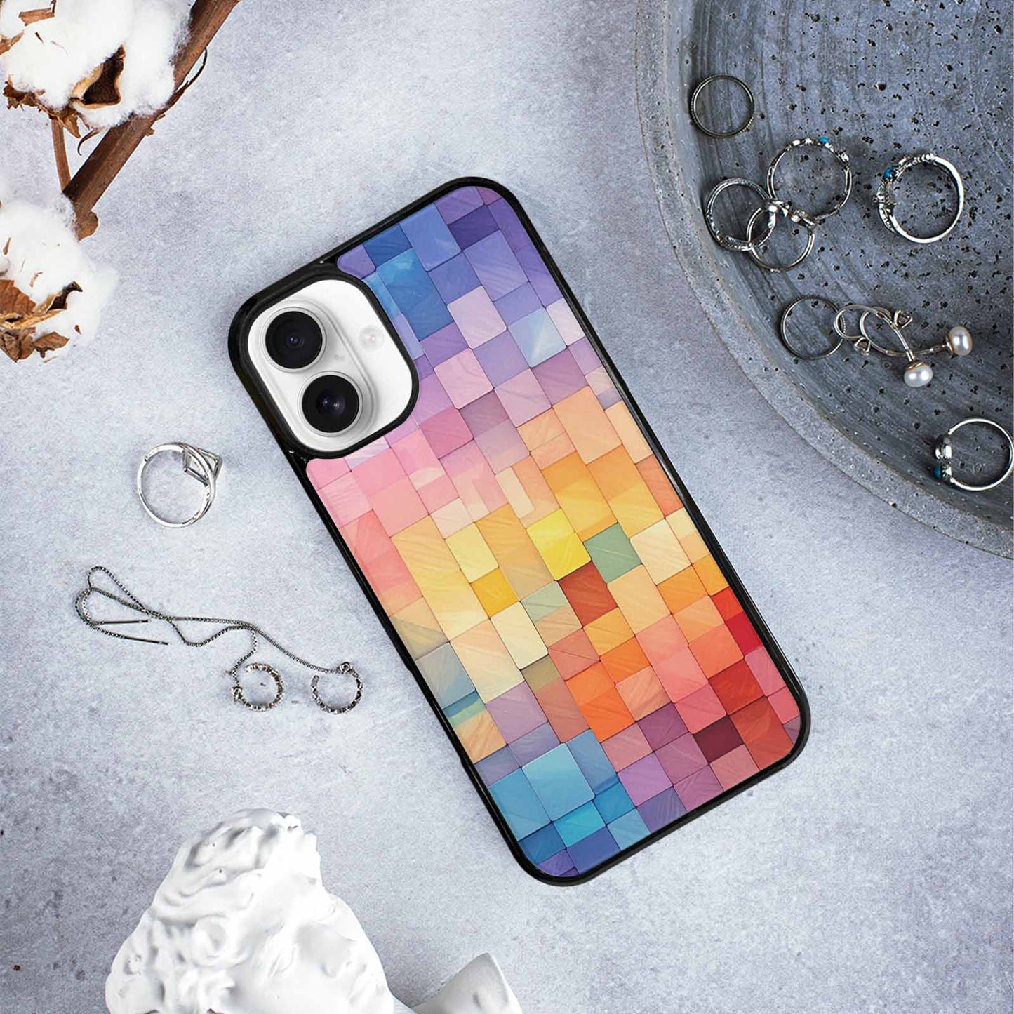 iPhone 16 Plus Case — Color Gradient Fade Pattern Hundreds Of, Custom Designed Case Cover