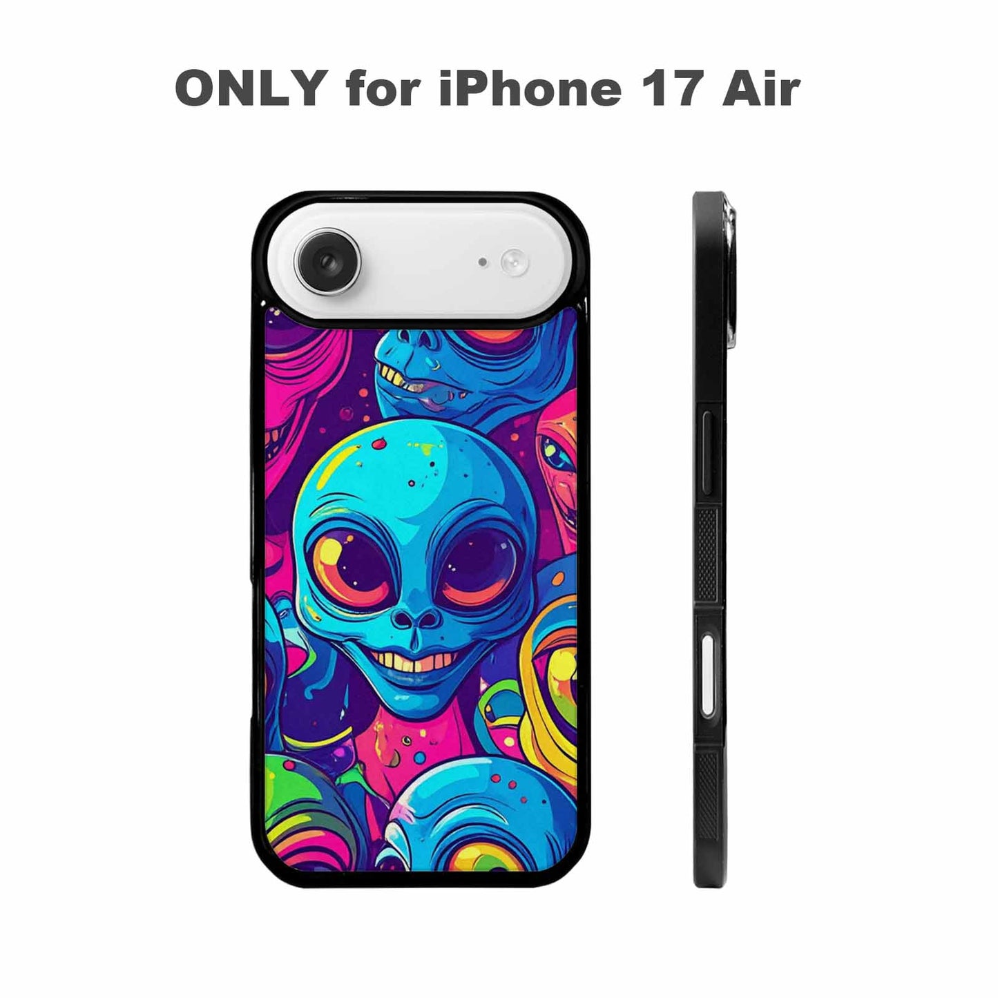 iPhone 17 Air Case — Alien Ufo Cartoon Alien Scifi, Custom Made Phone Cover