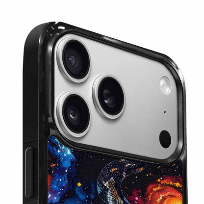 iPhone 17 Pro Case — Galaxy Snake Print Galaxy Space, Custom Phone Case