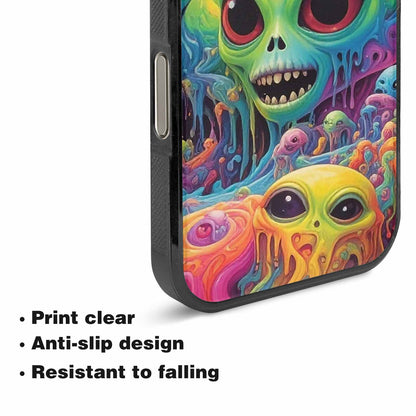 iPhone 16 Pro Max Case — Aliens Tie Dyemelting Aliens P, Custom Designed Case Cover