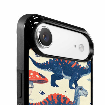 iPhone 17 Air Case — Vintage Dinosaurs Mushroom Retro Vintage, Personalized Phone Case
