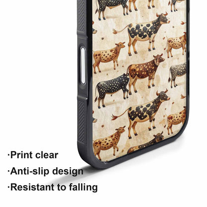 iPhone 17 Pro Max Case — Small Cow Animal Print Animal Print, Custom Made Phone Cover