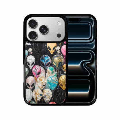 iPhone 17 Pro Case — Aliens Marblealiens Pattern Ssz Alien Scifi, Custom Phone Case
