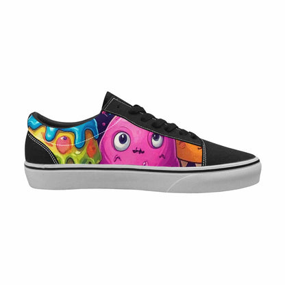 WOMEN'S Melting Ice Cream Monster Lace-Up Canvas Dark Academia Sneakers