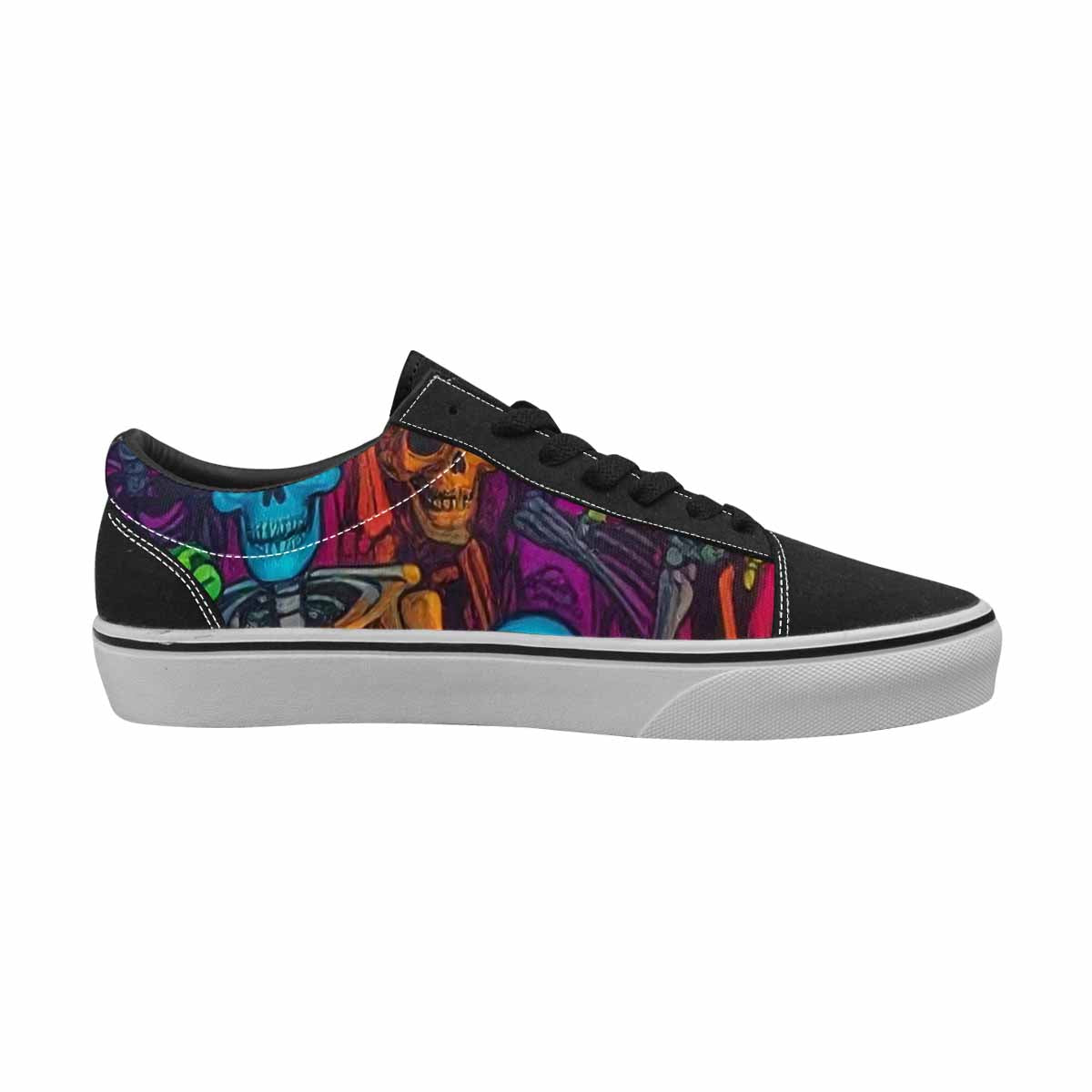 WOMEN'S Skulls Canvas Streetwear Cottagecore Custom Print Sneakers