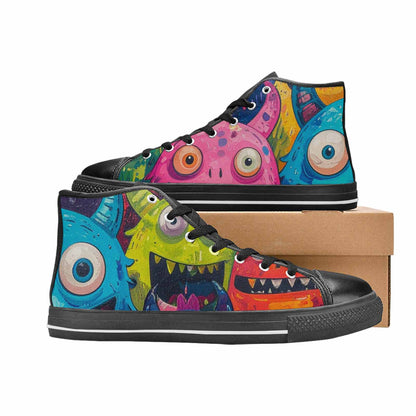 WOMEN'S Goofy Cartoon Monster High Top Canvas Dreamcore Shoes