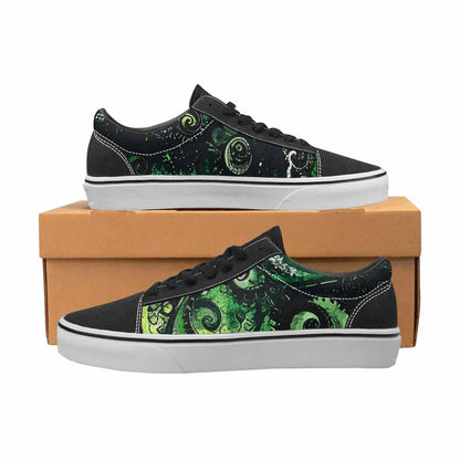 WOMEN'S Tie Lace-Up Canvas Melting Art Sneakers