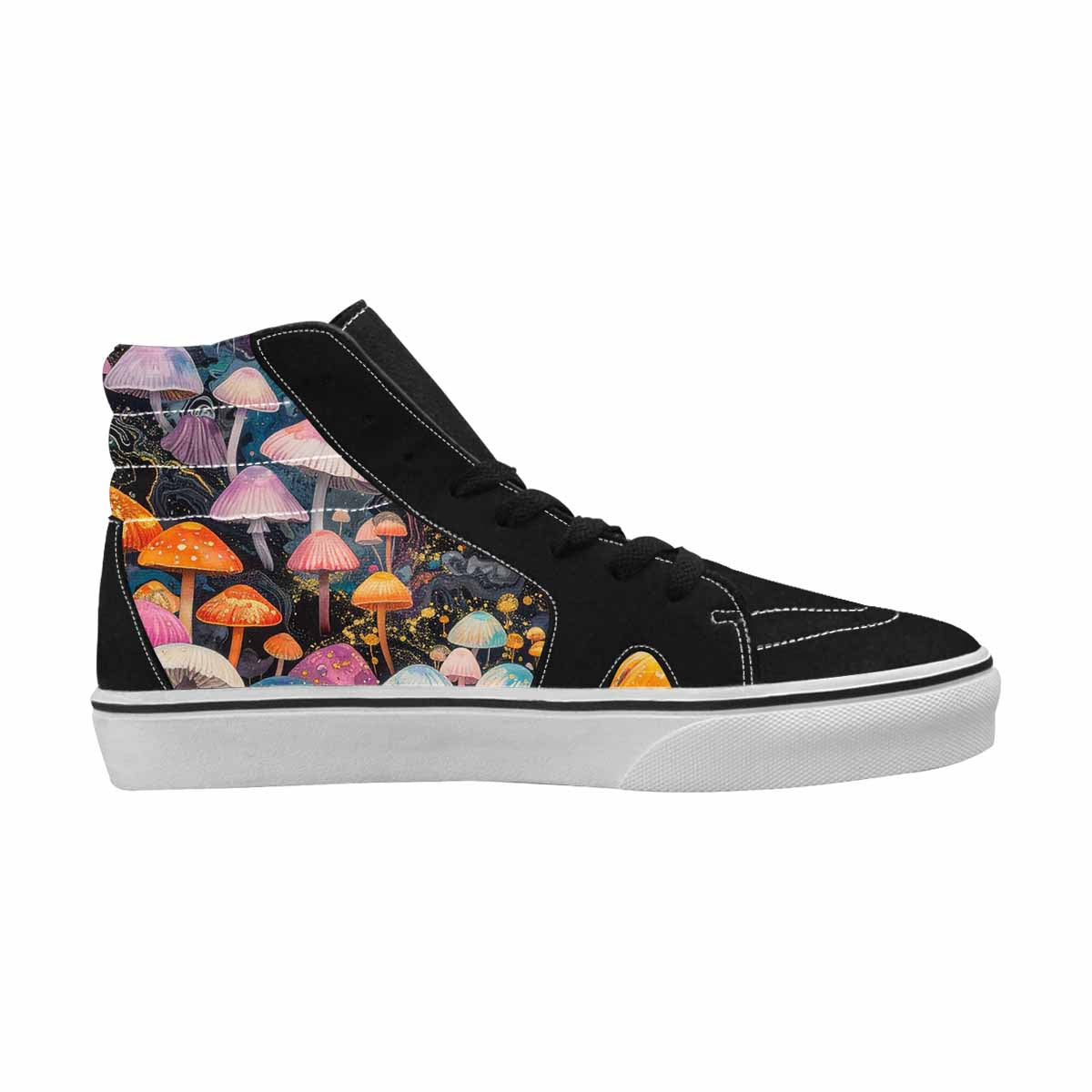 MEN'S Mushrooms High Top Canvas Neon Fantasy Shoes