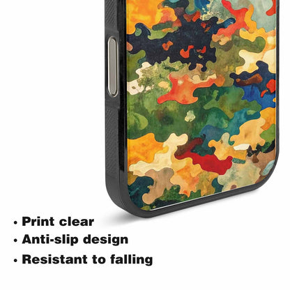iPhone 15 Pro Max Case — Camo Patches Full Color Vibrant Camo, Customized Protective Case