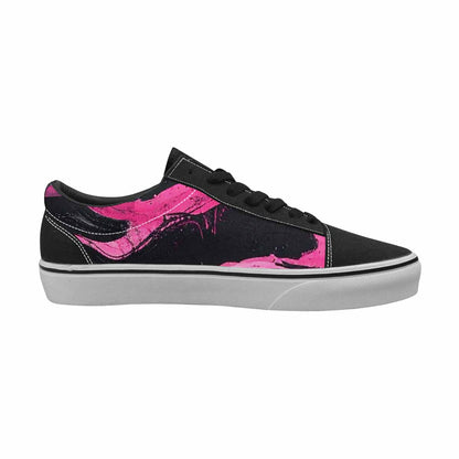WOMEN'S Zebra Stripe Burst Lace-Up Canvas Wallpaper Art Custom Sneakers