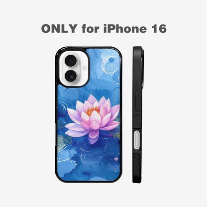 iPhone 16 Case — Monet Water Lilies Painting Pattern, Custom Designed Case Cover