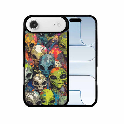 iPhone 17 Air Case — Aliens Camo Aliens Pattern Hundreds Alien, Original Design Phone Case