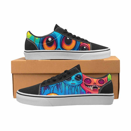 WOMEN'S Melting Aliens Lace-Up Canvas Surreal Shoes