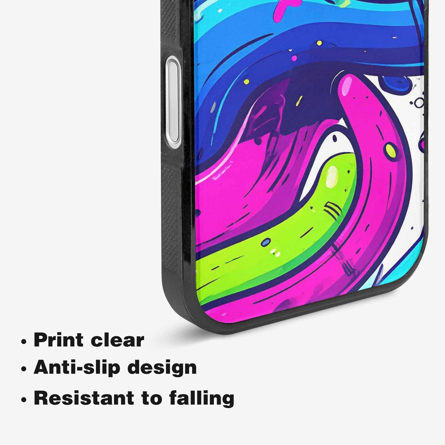 iPhone 16 Case — Acid Wash Cartoon, Customized Protective Case