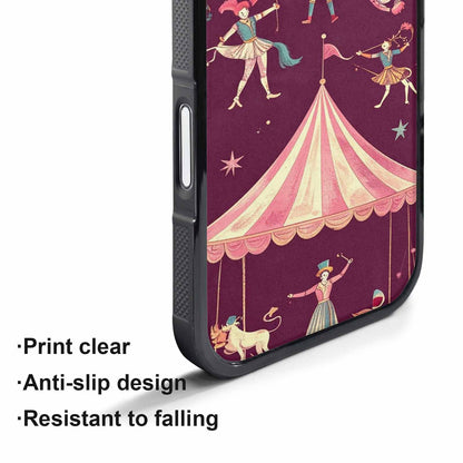 iPhone 17 Pro Max Case — Vintage Circus Art Pattern Retro Vintage, Original Design Phone Case