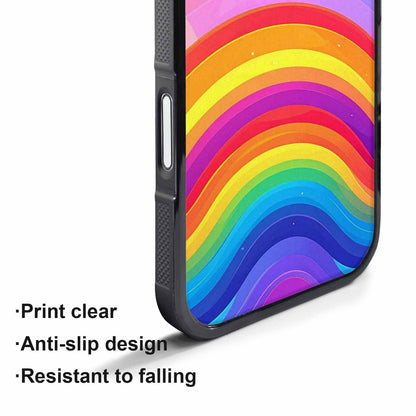 iPhone 17 Pro Case — Rainbow Pride Original Art, Unique Phone Case Design