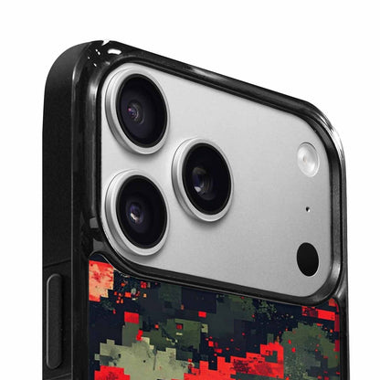 iPhone 17 Pro Case — Small Military Camouflage Blotch Pattern Camo, Custom Printed Phone Case
