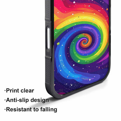 iPhone 17 Pro Max Case — Rainbow Pride Galaxy Seamless Galaxy Space, Custom Art Phone Cover