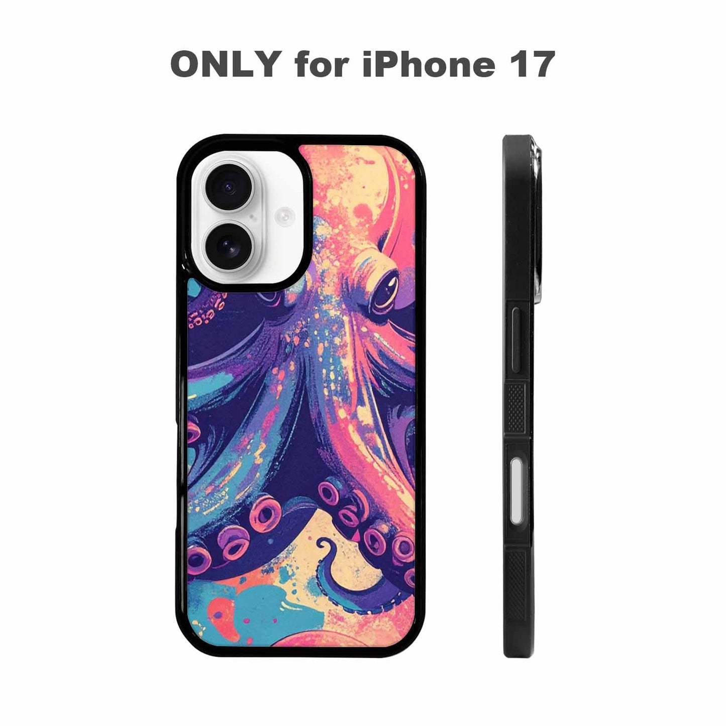 iPhone 17 Case — Chrome Cryptid Folklore Original Art, Custom Print Case Cover