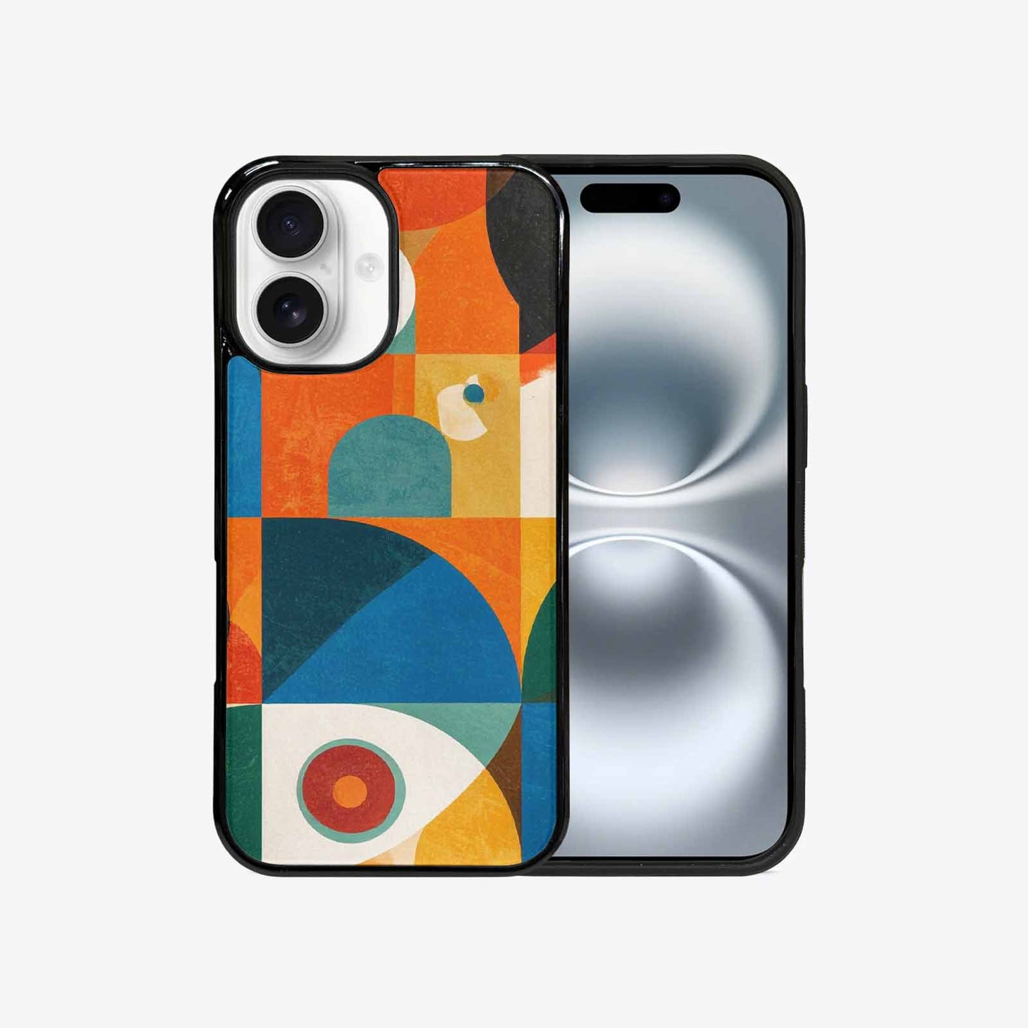 iPhone 16 Case — 1990s Memphis Art Pattern, Customized Protective Case