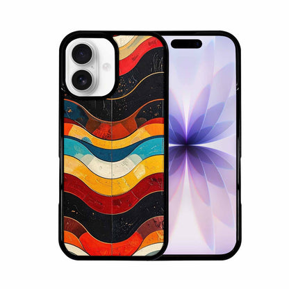 iPhone 17 Case — Retro Wave Scallop Stripe Small Retro, Custom Printed Phone Case