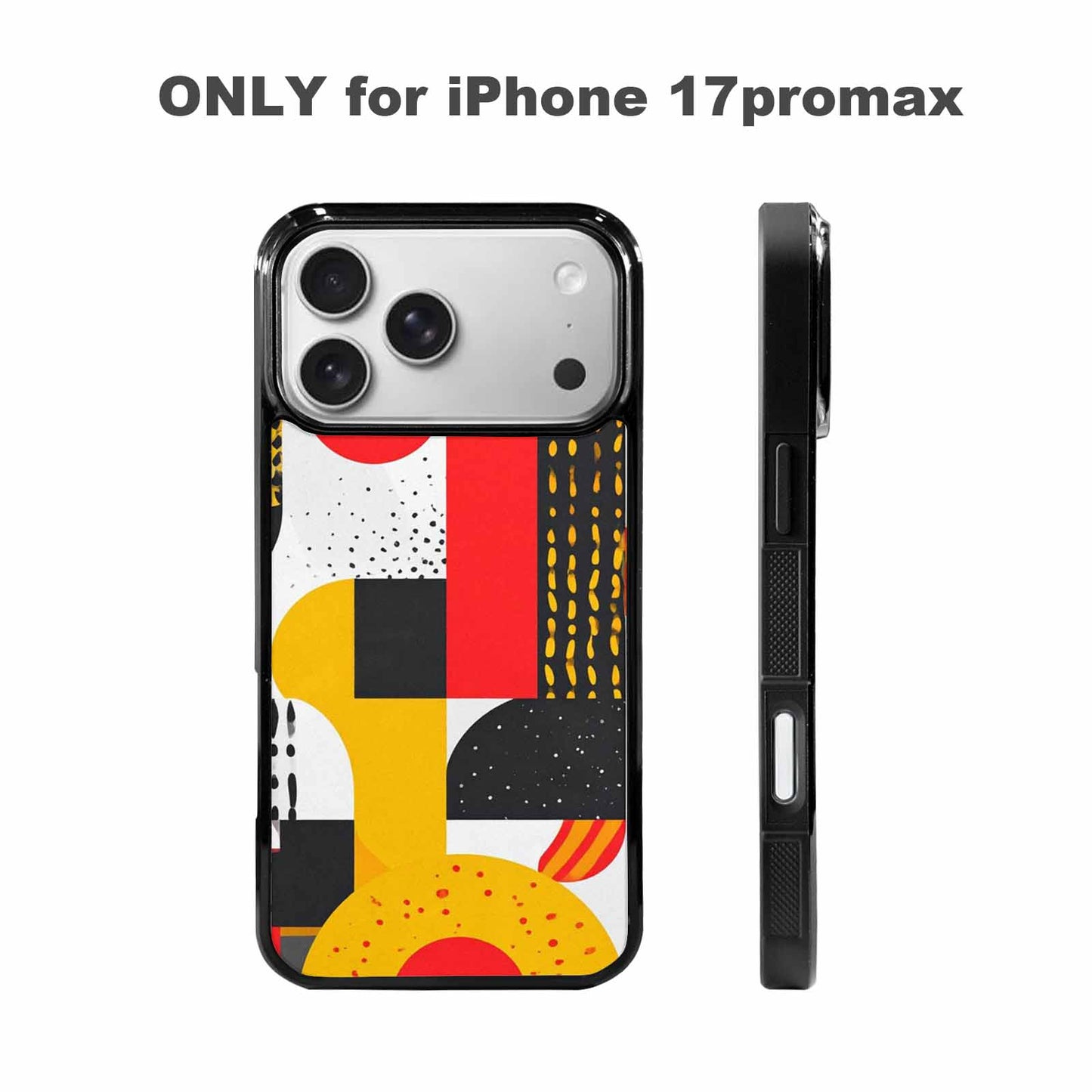 iPhone 17 Pro Max Case — Memphis Art Pattern Retro Vintage, Original Design Phone Case