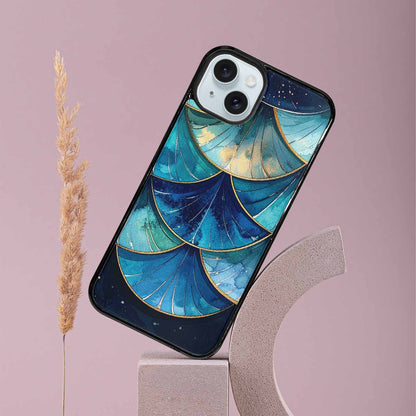 iPhone 15 Plus Case — Mermaid Scale Art Pattern, Custom Print Case Cover