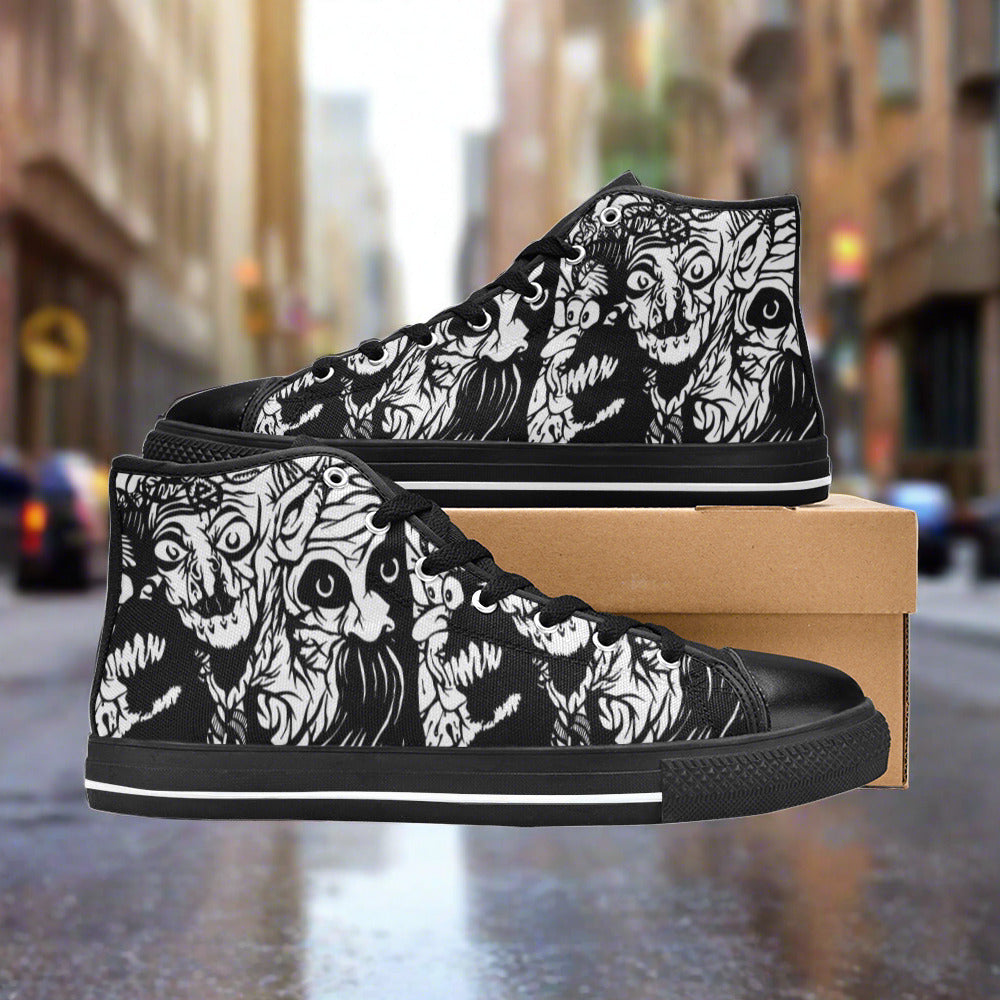 Celtic Green Emerald Vivid MEN Bold Art - Freaky Shoes | Custom Art Sneakers