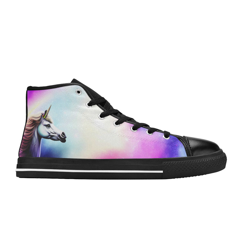 MEN'S Unicorn Galaxy Art Men’S High Top Canvas Vivid Shoes