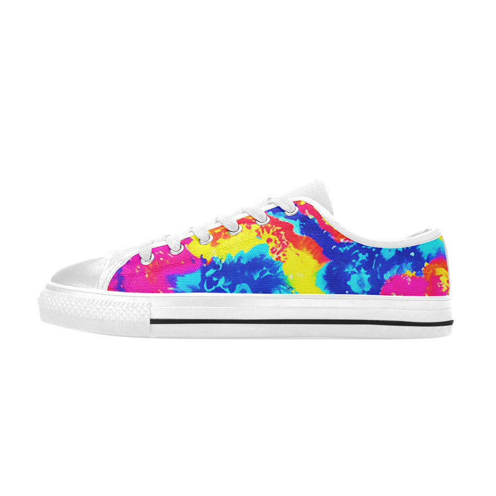 MEN'S Tie Dye Splash Retro Canvas Surreal Sneakers