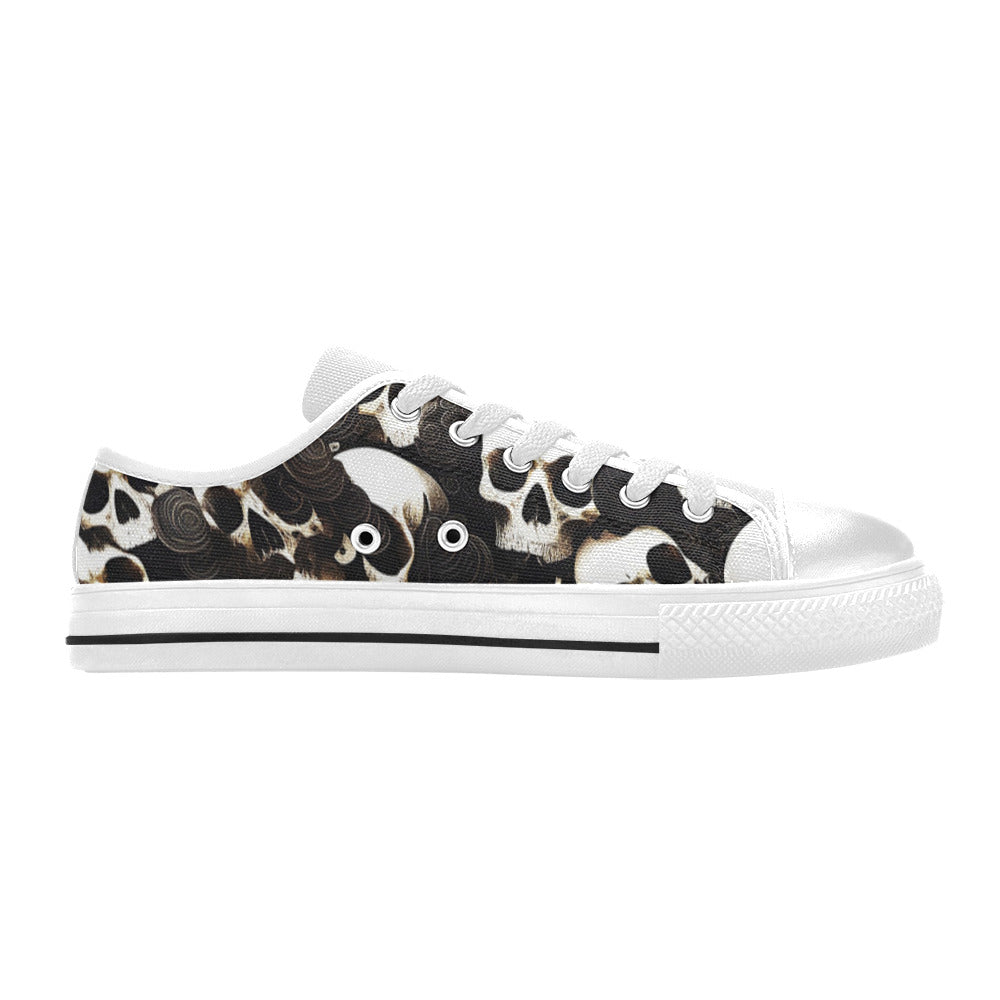 WOMEN'S Skulls Deluxe Canvas Surreal Shoes