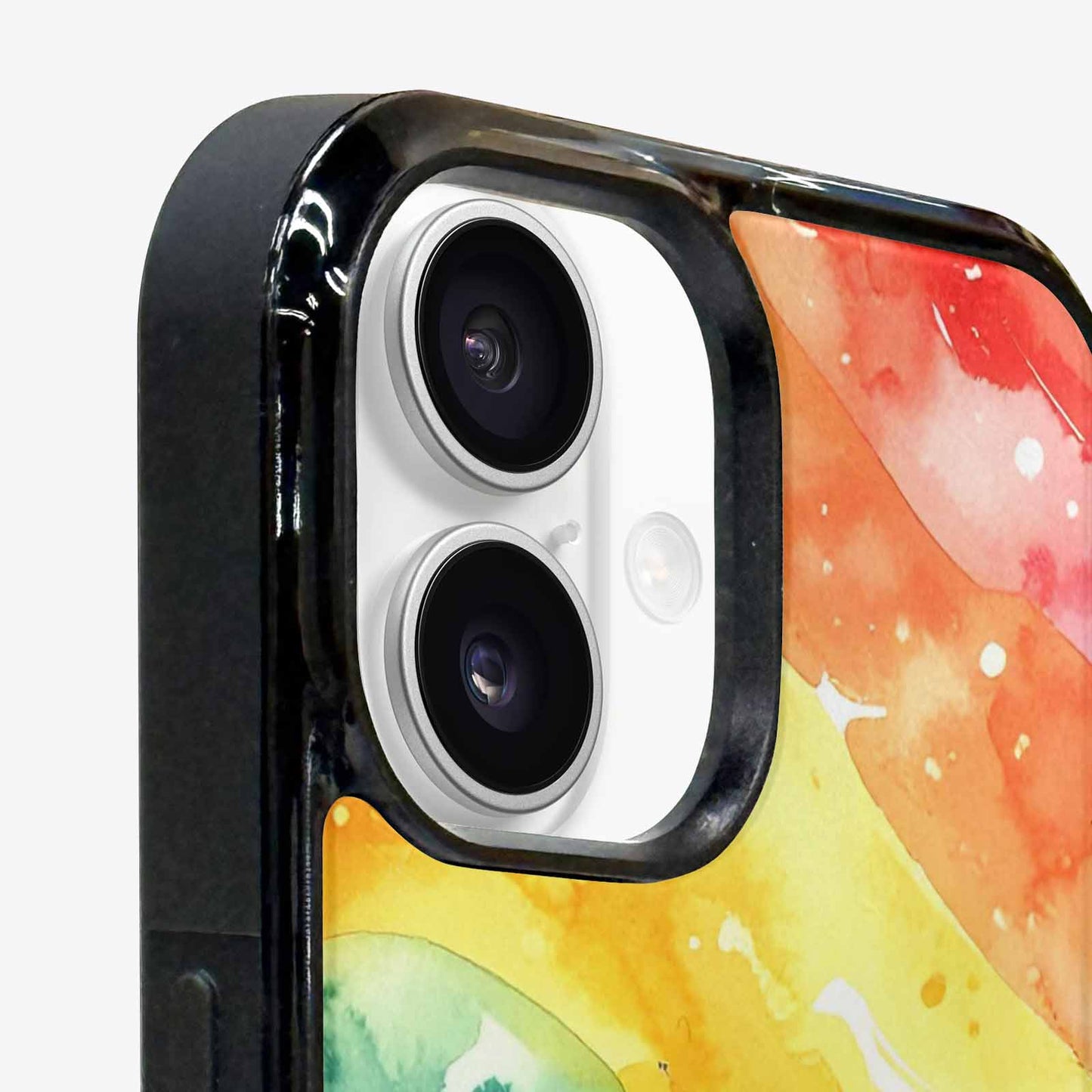 iPhone 16 Case — Watercolor Splash Abstract Pattern Seamless Repeat, Custom Phone Case