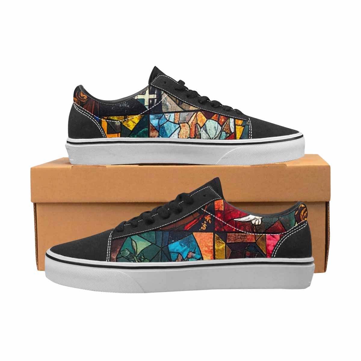 MEN'S Jesus Face Small Canvas Lace-Up Y2K Shoes