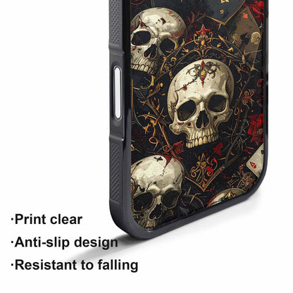 iPhone 17 Pro Max Case — Skull Dark Art Gothic Print Gothic, Customized Protective Case