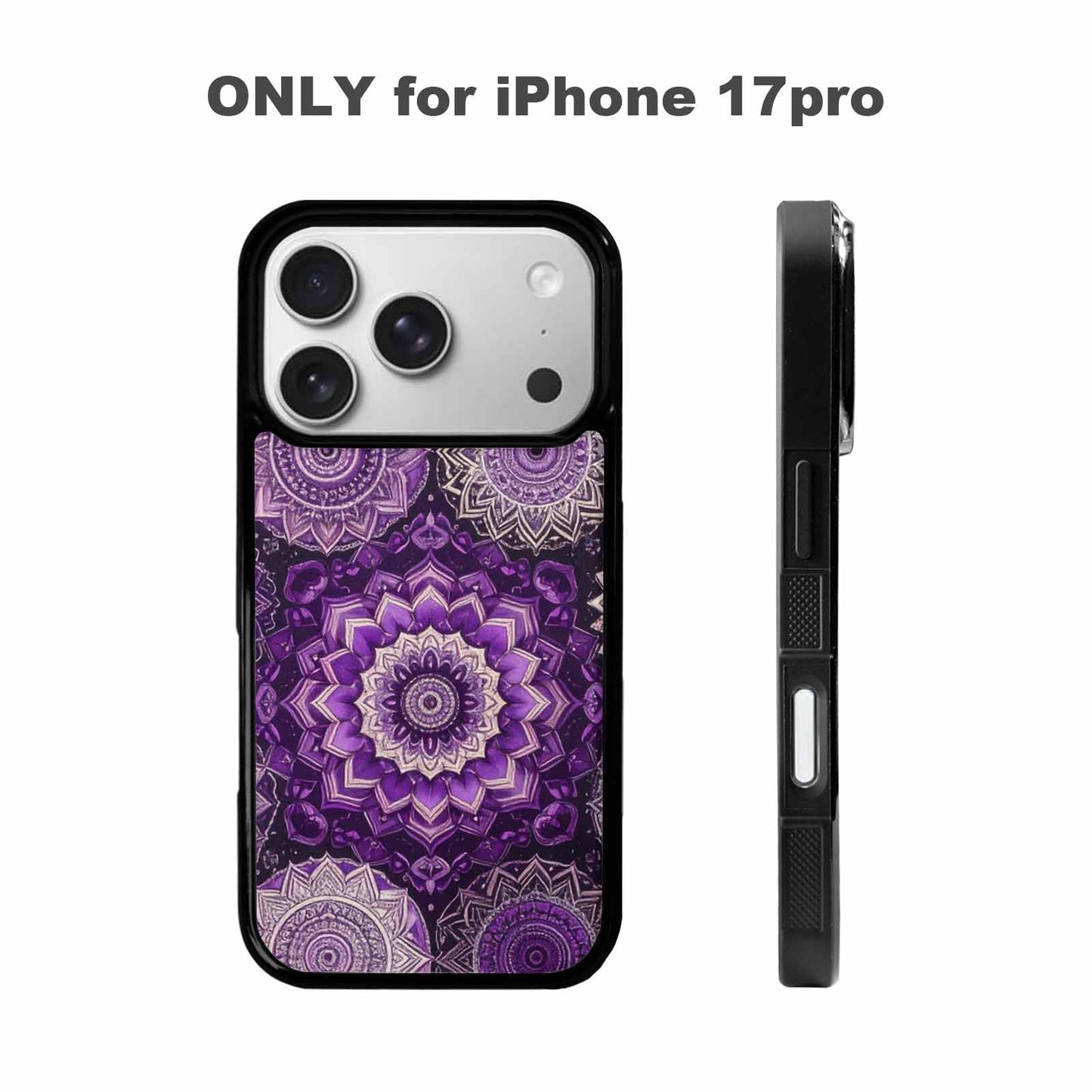 iPhone 17 Pro Case — Small Mandala Pattern Randomly Varying Floral, Unique Phone Case Design
