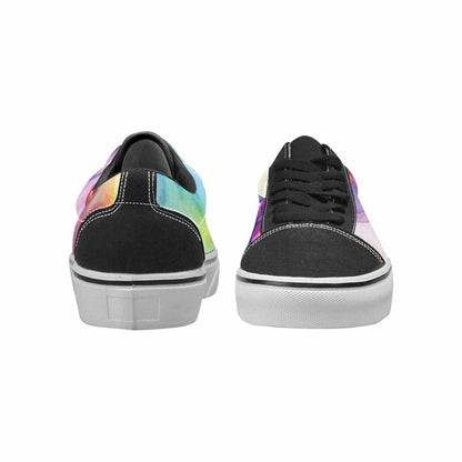 WOMEN'S Rainbow Teddy Skeletons Eye Lace-Up Canvas Cottagecore Sneakers