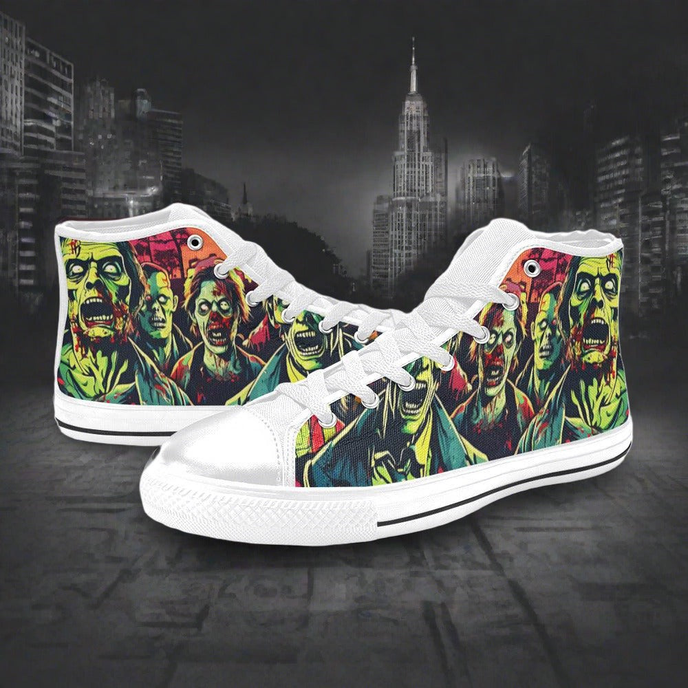 Egyptian Red Gold Unique MEN Bold Art - Freaky Shoes | Custom Art Sneakers