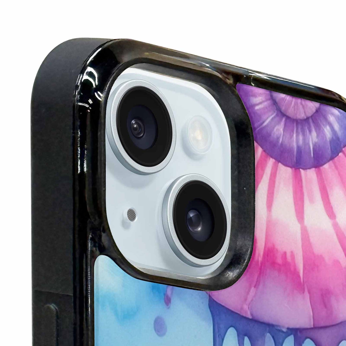 iPhone 15 Plus Case — Dripping Tie Dye Spiral, Personalized Phone Case