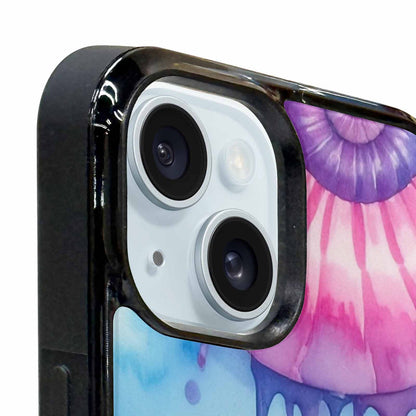 iPhone 15 Plus Case — Dripping Tie Dye Spiral, Personalized Phone Case