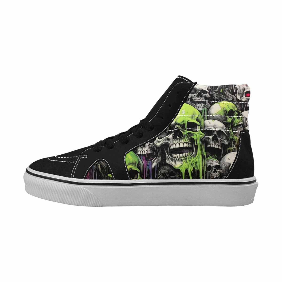 MEN'S Rainbow From Skull S High Top Canvas Dreamcore Custom Shoes