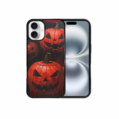 iPhone 16 Plus Case — Bloody Pumpkin Face Custom, Personalized Phone Case