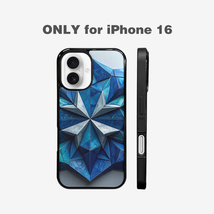 iPhone 16 Case — Geometric Origami Art Pattern Personalized Phone, Custom Printed Phone Case