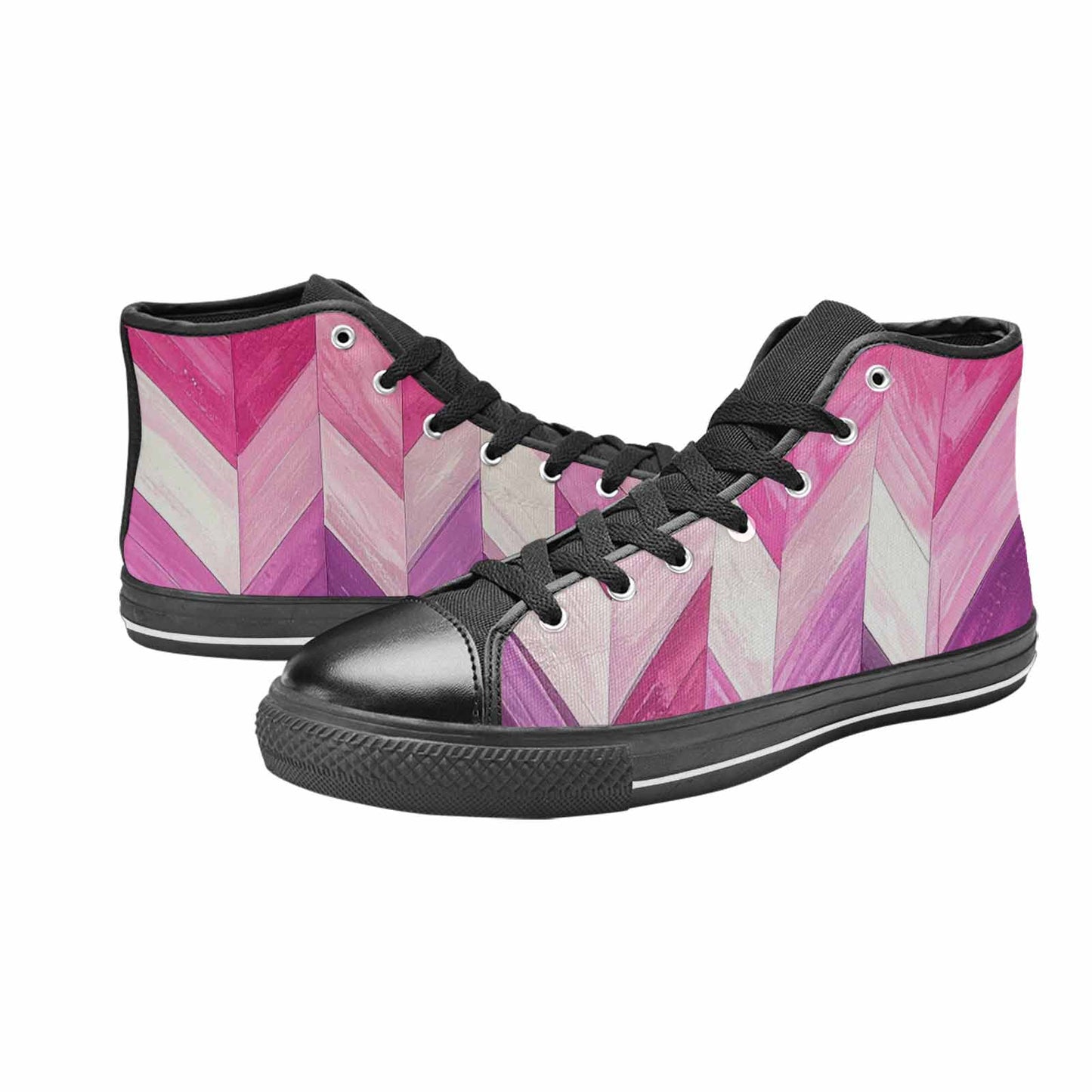 MEN'S Genderfluid Flag Color High Top Canvas Aesthetic Sneakers