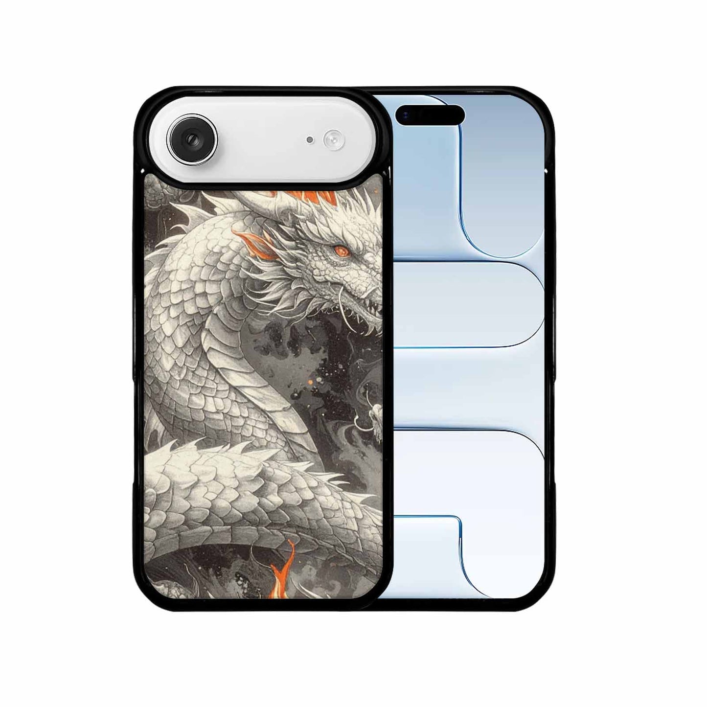 iPhone 17 Air Case — Retro Dragons Flame Retro Vintage, Custom Art Phone Cover