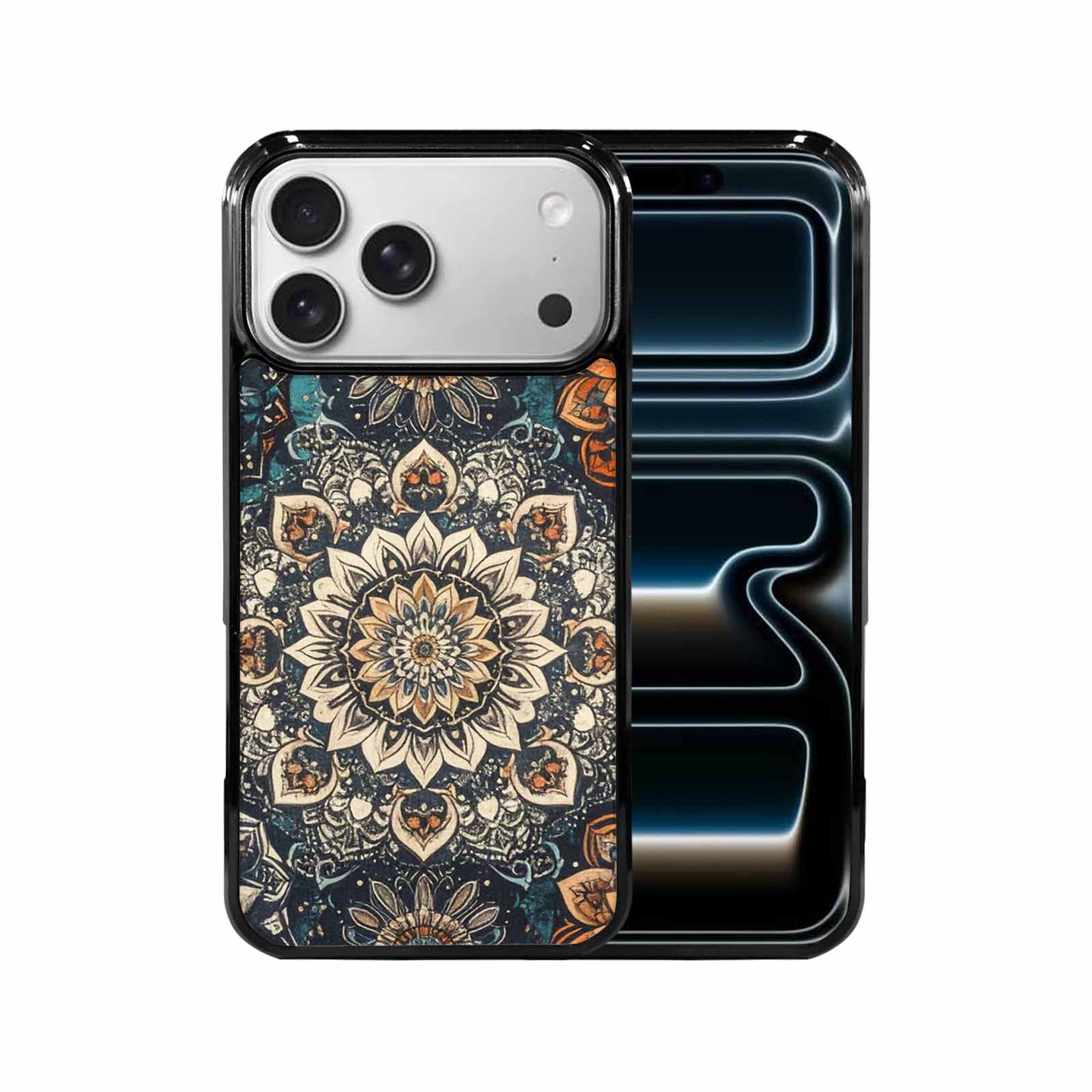iPhone 17 Pro Max Case — Small Mandala Pattern, Randomly Floral, Custom Print Case Cover