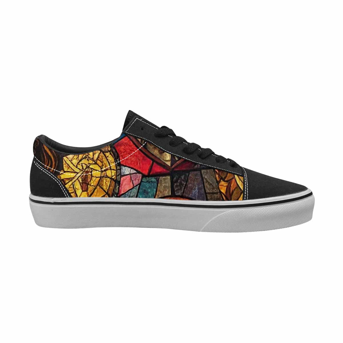 WOMEN'S Jesus Face Small Canvas Lace-Up Aesthetic Custom Shoes