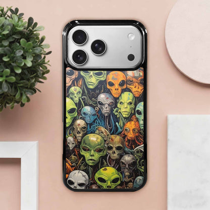 iPhone 17 Pro Max Case — Aliens Camo Aliens Alien Scifi, Custom Art Phone Cover