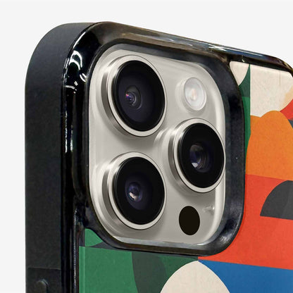 iPhone 15 Pro Max Case — 1990s Memphis Art Pattern, Custom Printed Phone Case